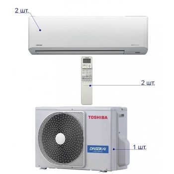 Toshiba RAS-M14GAV-E/RAS-M07N3KV2-E*2шт